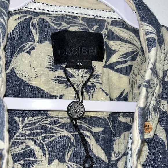 Men’s floral vacation spring break Hawaiian button down shirt Y2K shirt XLarge - Picture 4 of 7